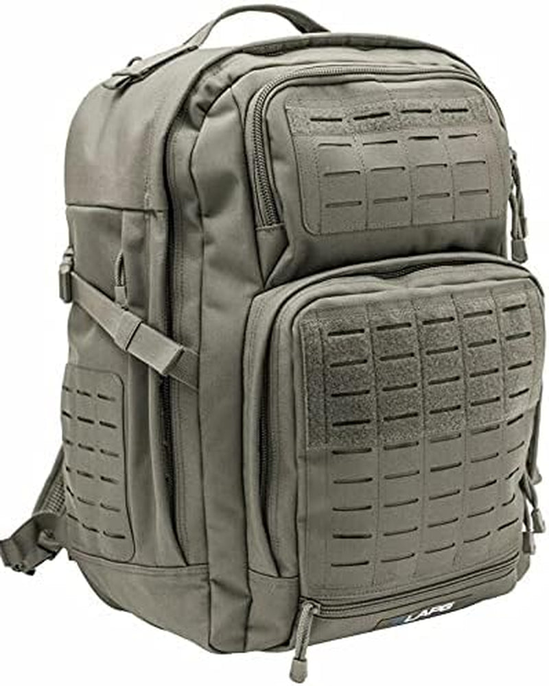LAPG Atlas 24 Hour Tactical Backpack for Men & Women, Large Hiking Camping Bug Out Backpack, Combat Survival Gear Bag, Ranger Green