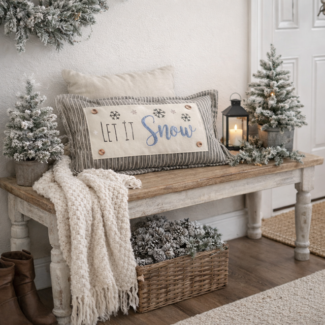 CHARCOAL/CREAM STRIPES:  PILLOW ONLY (with insert)