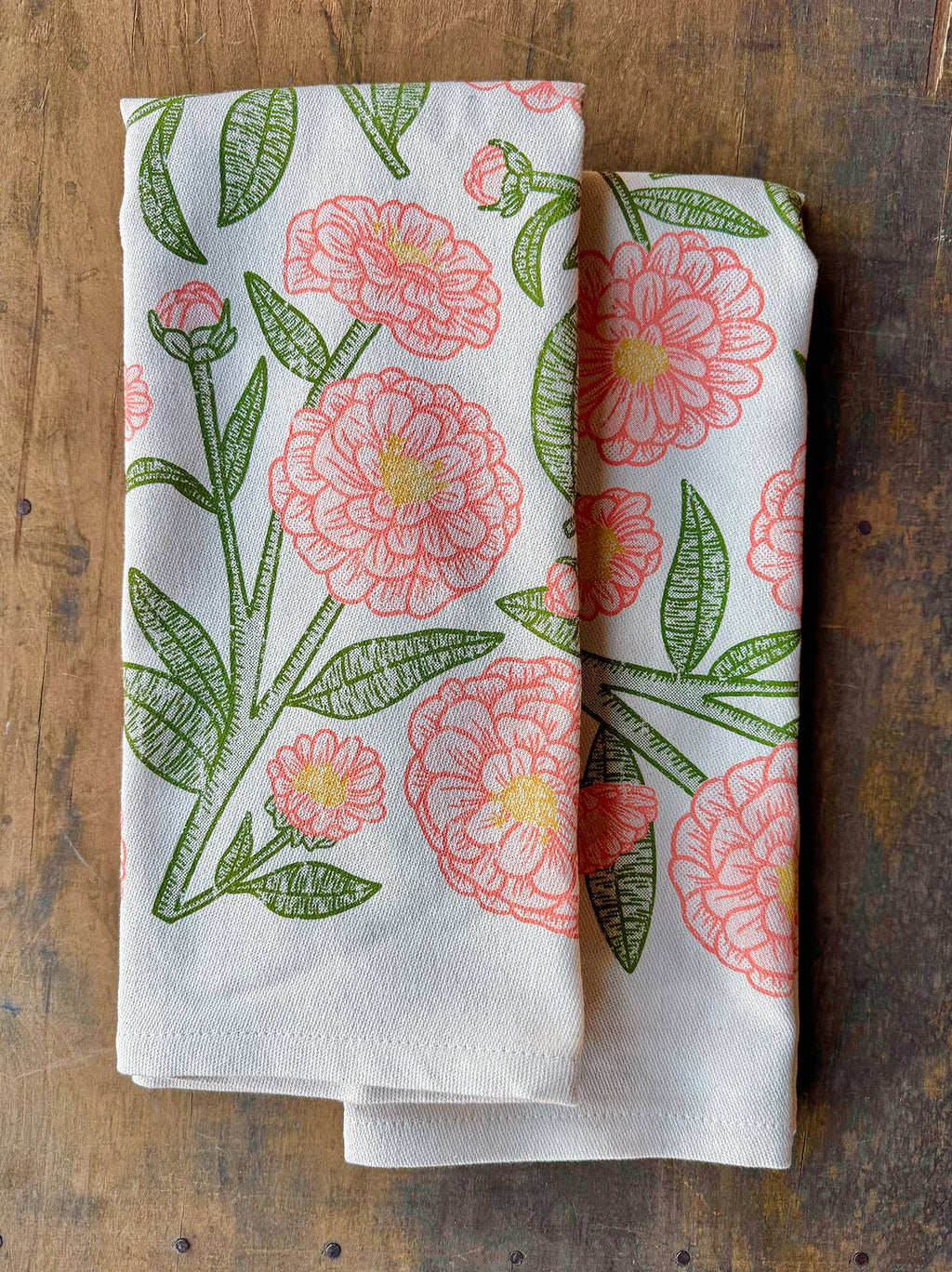 NEW Zinnia Pattern Kitchen Towel