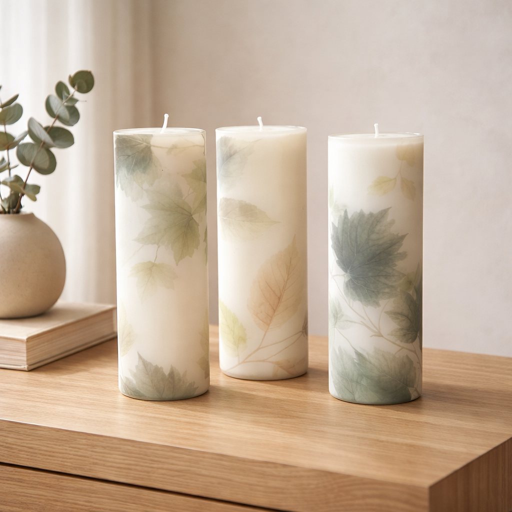 Silent Grove Pillar Candle