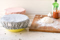 Reusable Bowl Cover in Ticking Stripes, Extra Large MADE IN USA!