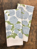 Hand-Illustrated Hydrangea Kitchen Towel | Screen Printed | Nashville Made