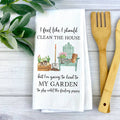 Garden Therapy Kitchen Towel, Cozy Gardening Gift for Plant Lovers & Cottage Kitchens