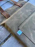 NEW | Gardening Knee Pad – Waxed Canvas Garden Kneeler with Tool Pocket