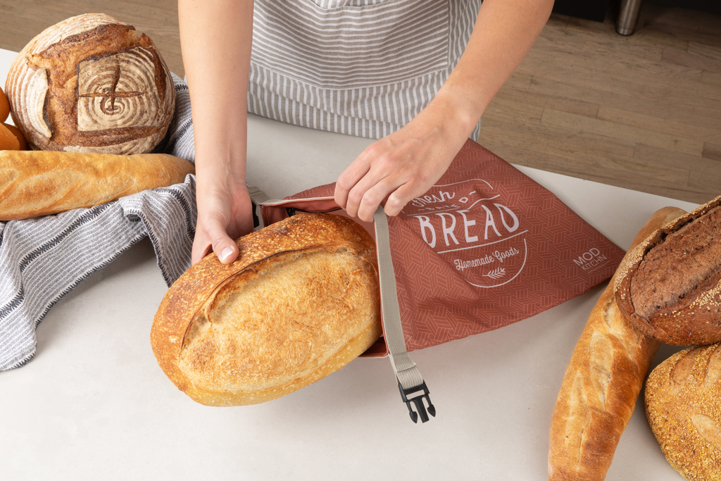 Reusable Bread Storage Bags, Set of 2 — Eco-Friendly RPET