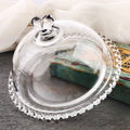 Crystal-Cut Glass Serving Dome & Covered Dish