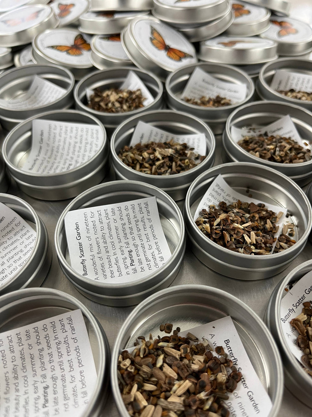 Butterfly Garden Seed Tin, Pollinator Wildflower Mix