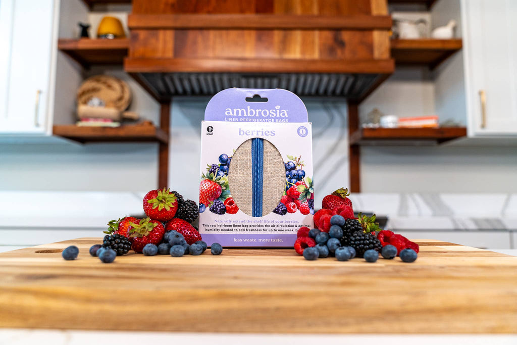 Ambrosia Bag Reusable Flax Linen Produce Bag for Berries – Spring Kitchen