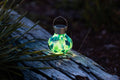 *New* Tea Lantern - 5" Hand-Blown Glass Solar Lantern - Teal