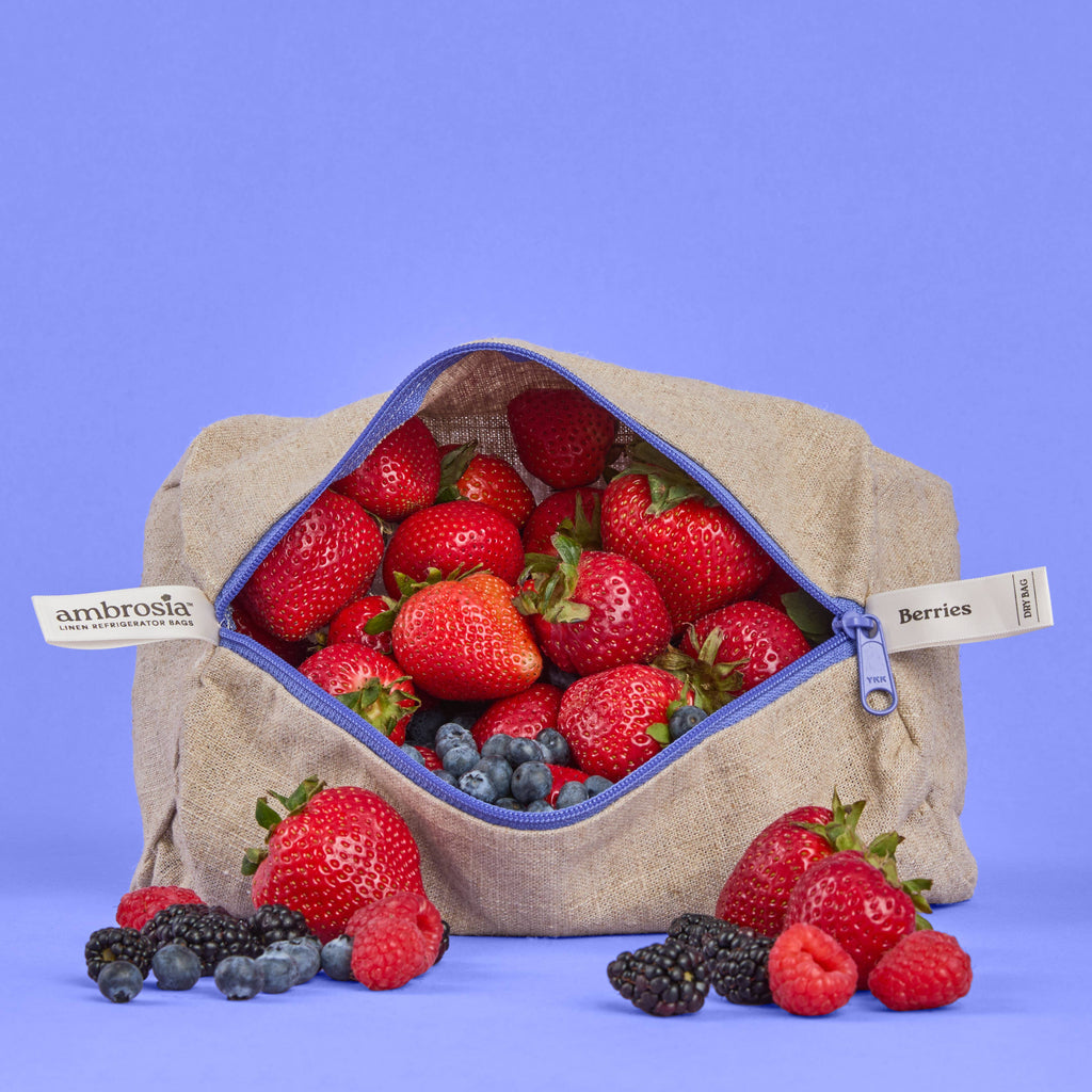 Ambrosia Bag Reusable Flax Linen Produce Bag for Berries – Spring Kitchen