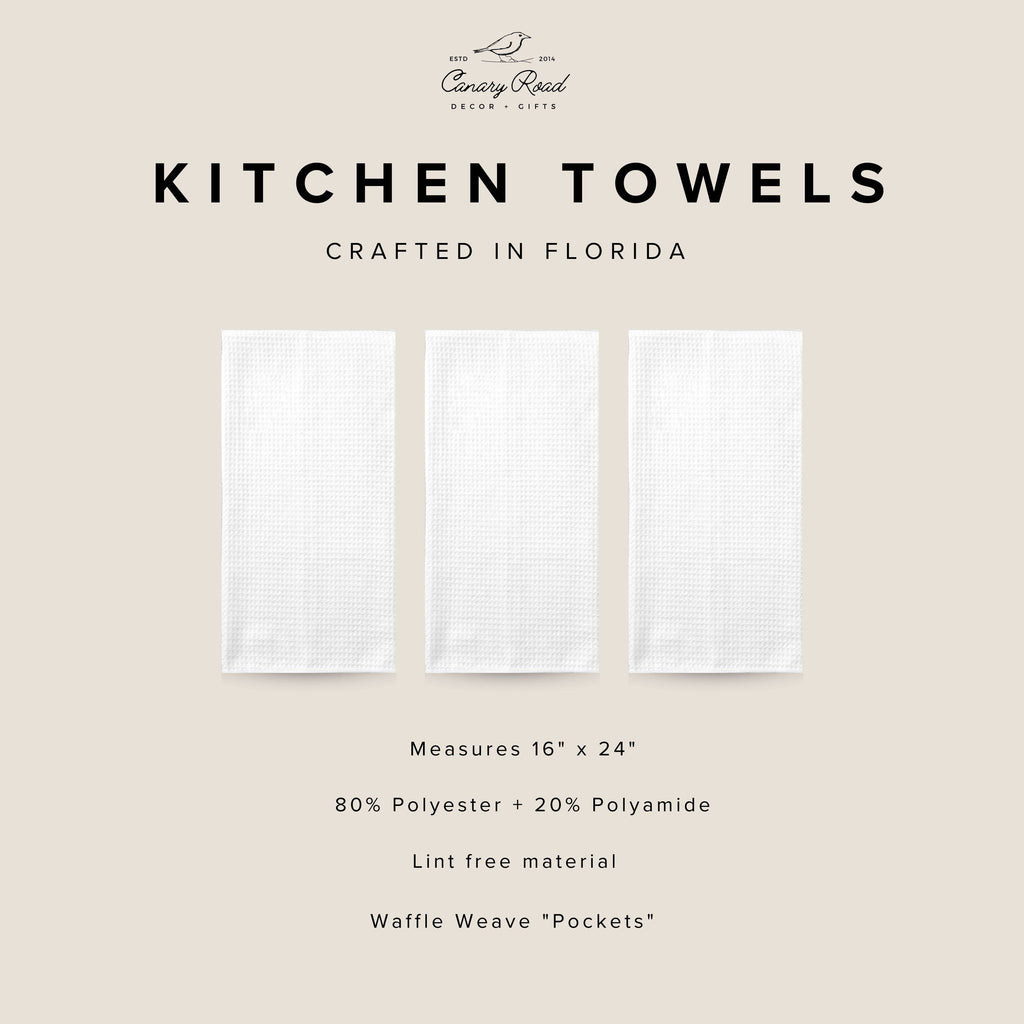 Southern Charm Kitchen Towel, Country Cotton Tea Towel