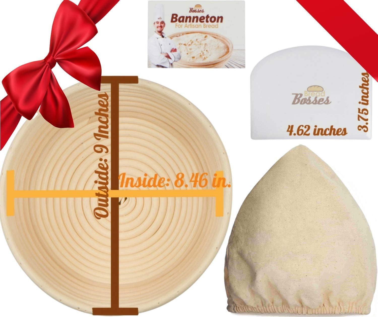 Elevate Your Baking with the 9 Inch Bread Banneton Proofing Basket – Perfect for Sourdough Lovers and Home Bakers!
