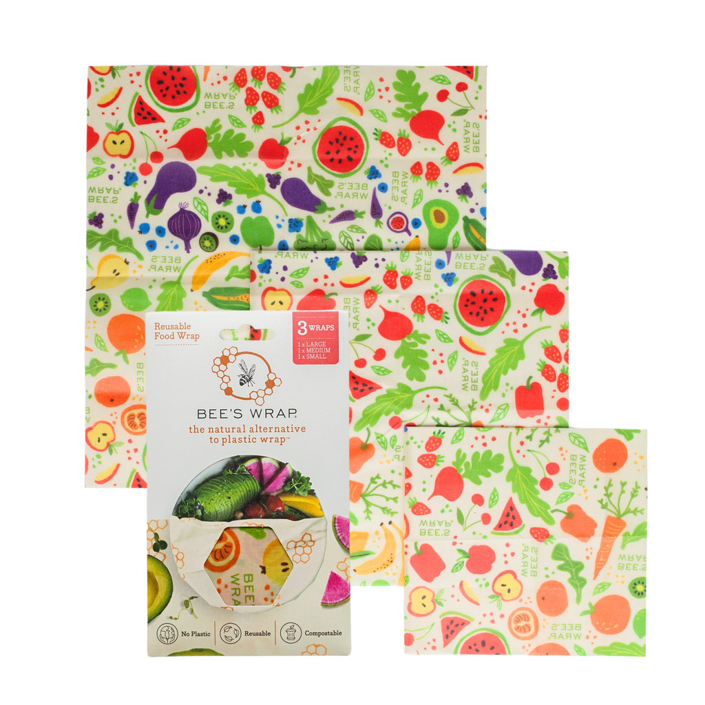 Bee’s Wrap® Garden Party Reusable Food Wrap Set – 3 Pack