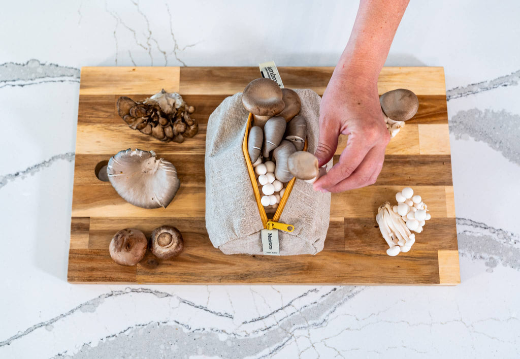Ambrosia Bag Reusable Flax Linen Mushroom Storage Bag – Fresh Fridge Storage