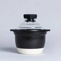 Gohan Gama Ceramic Rice Cooker with Glass Lid & Whistle, Made in Japan — Hario