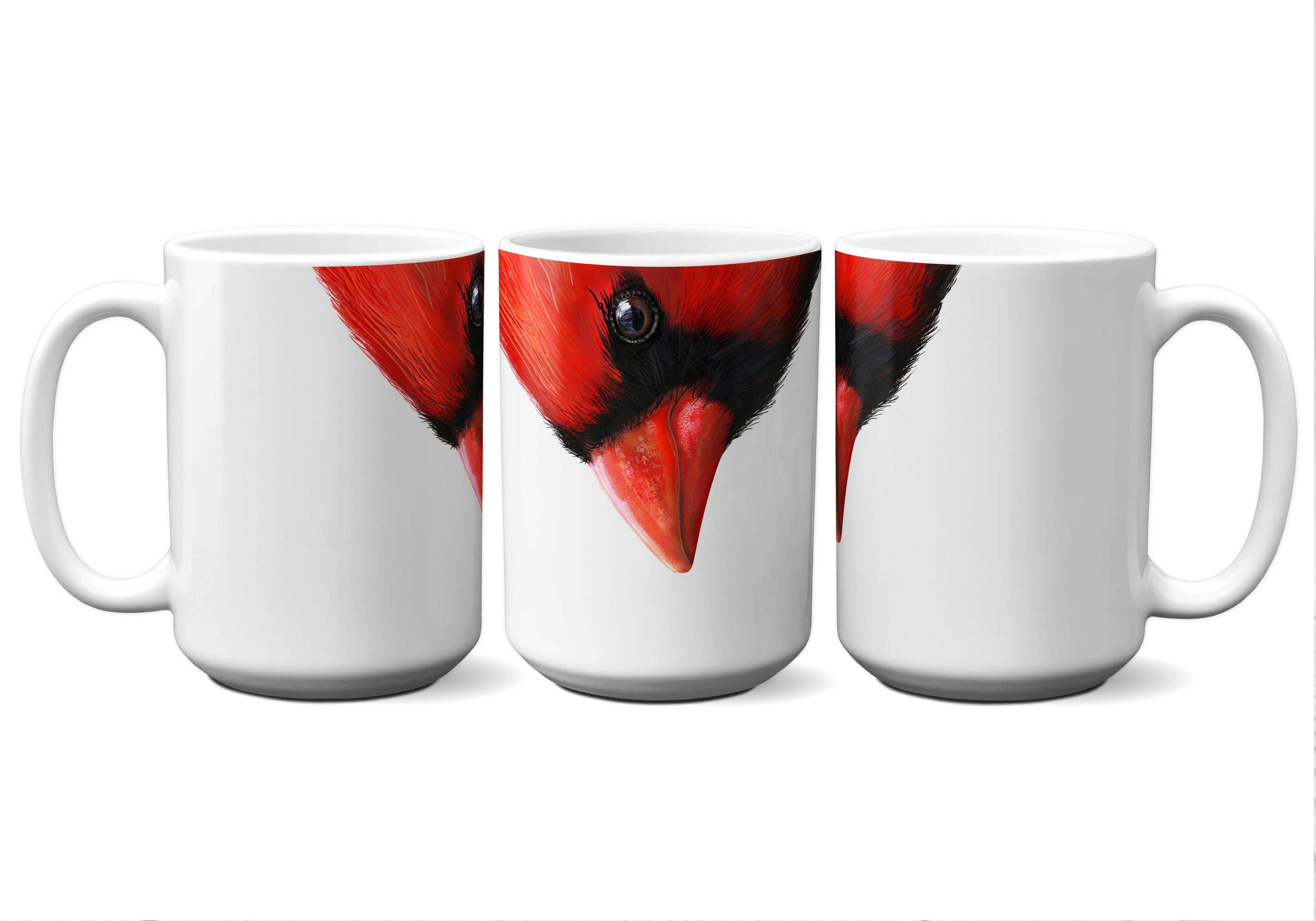 Cardinal Snout Mug® | 15 oz Ceramic Bird Mug for Coffee Lovers