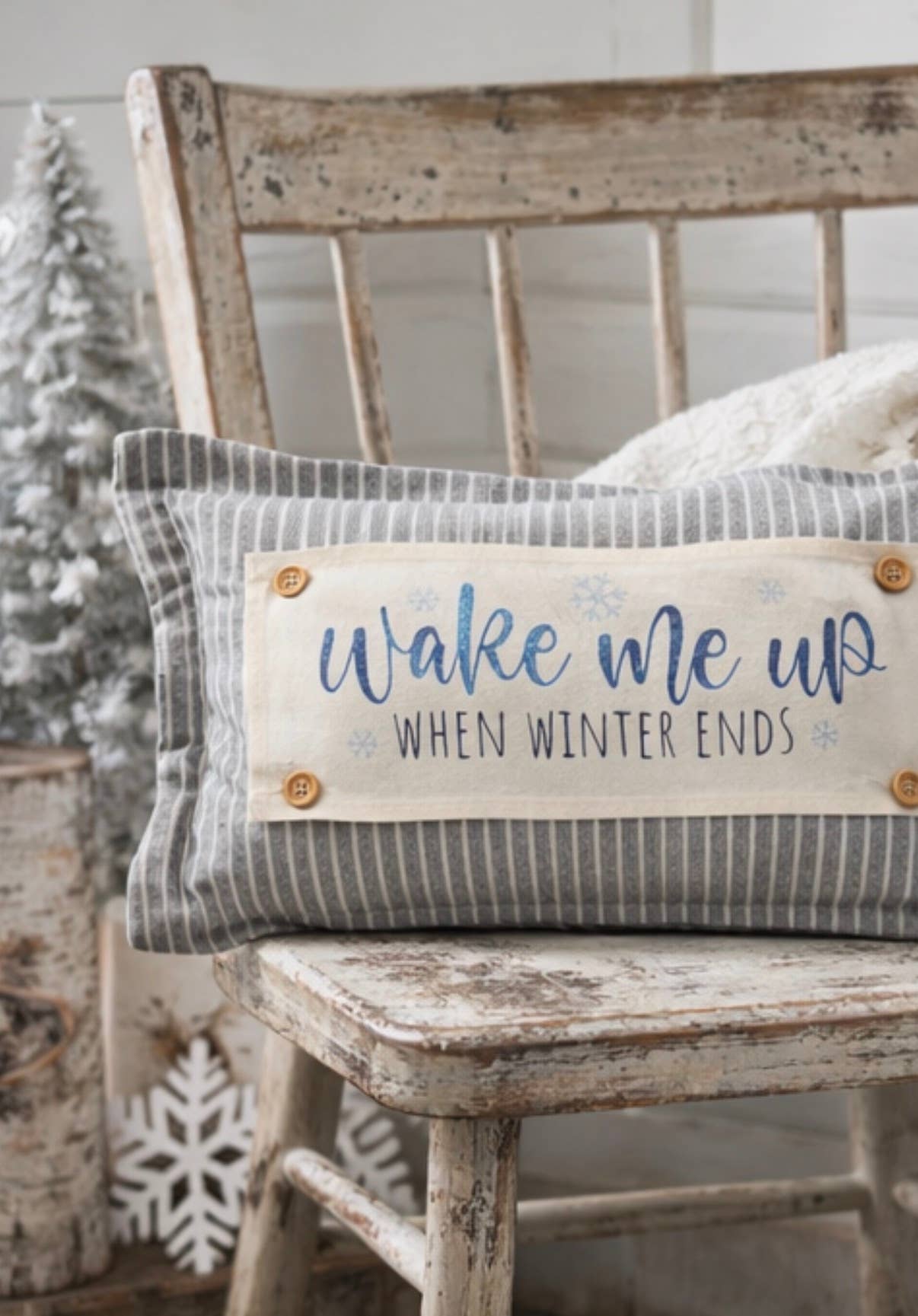 CHARCOAL/CREAM STRIPES:  PILLOW ONLY (with insert)