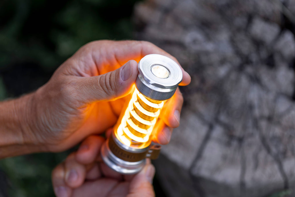 Barebones Living Edison Light Stick | Vintage Brass Lantern + Flashlight