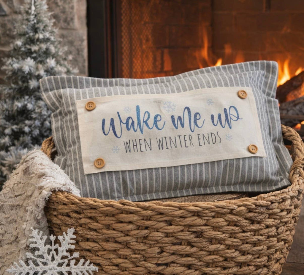 CHARCOAL/CREAM STRIPES:  PILLOW ONLY (with insert)