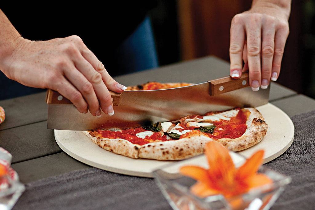 Outset Pizza Peel and Rocking Cutter Kit, 2-Piece Set