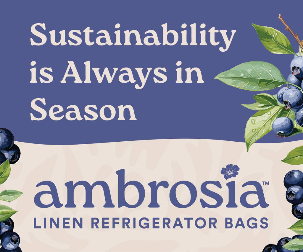 Ambrosia Bag Reusable Flax Linen Produce Bag for Berries – Spring Kitchen