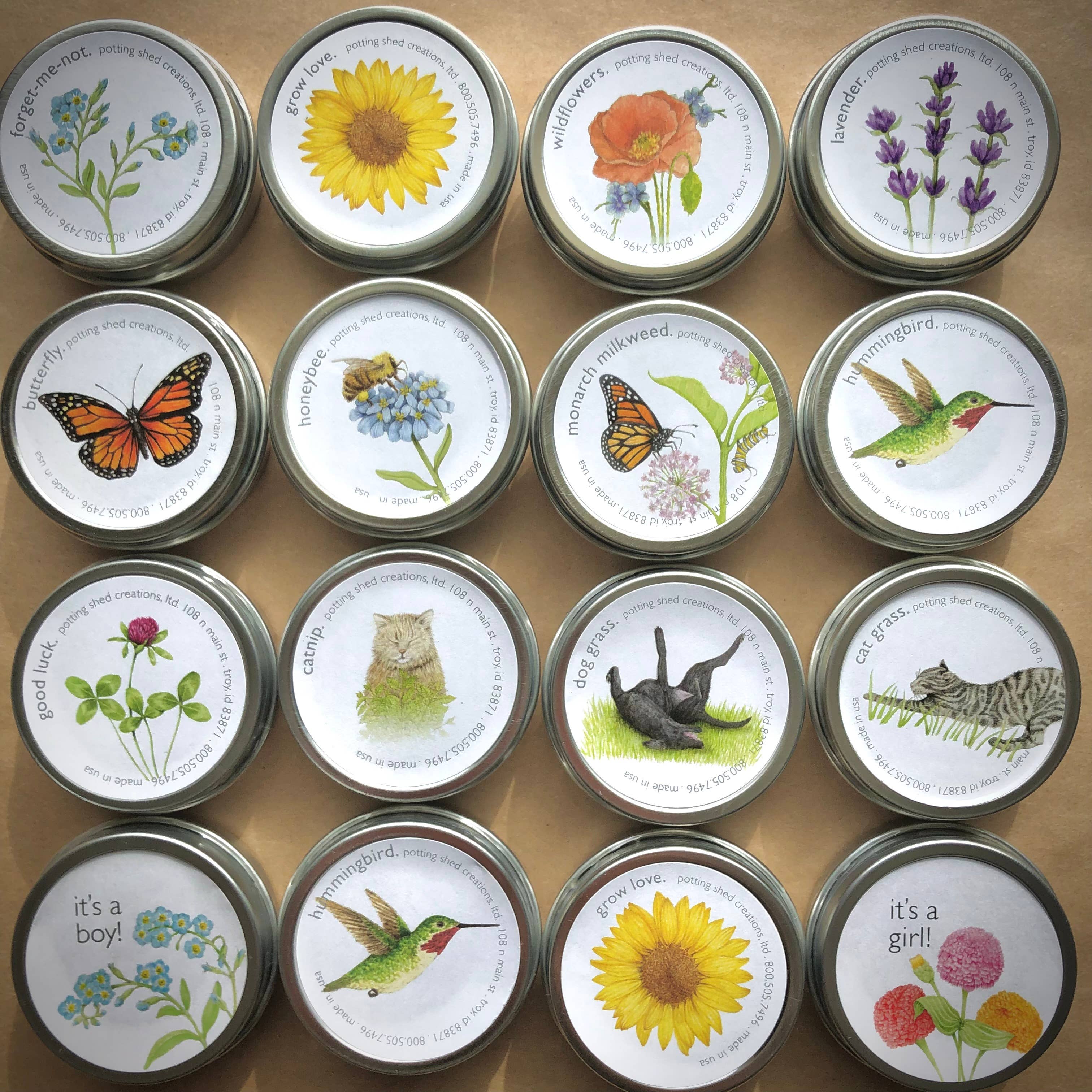 Honeybee Garden Wildflower Seed Mix – Pollinator Flower Seeds in Reusable Tin