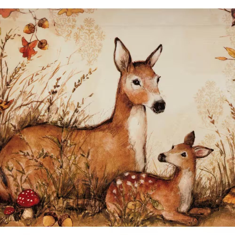 Charming Pine Forest Multicolor Ice Cream Bowls - Set of 4 Durable Earthenware Dessert Bowls