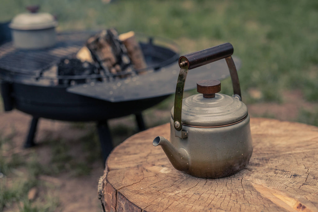 Barebones Enamel Teapot | Camp Kettle for Coffee & Tea