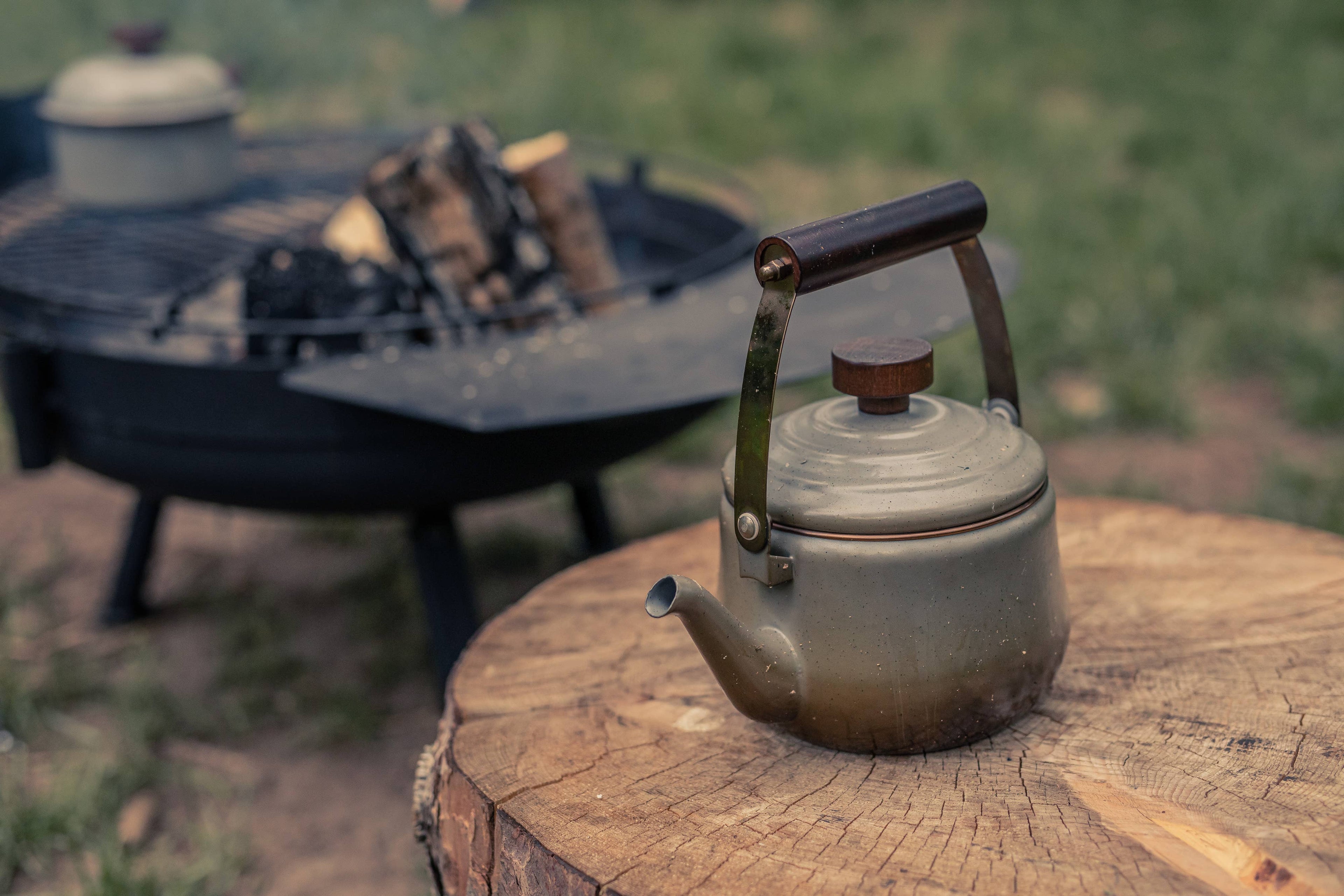 Barebones Enamel Teapot | Camp Kettle for Coffee & Tea
