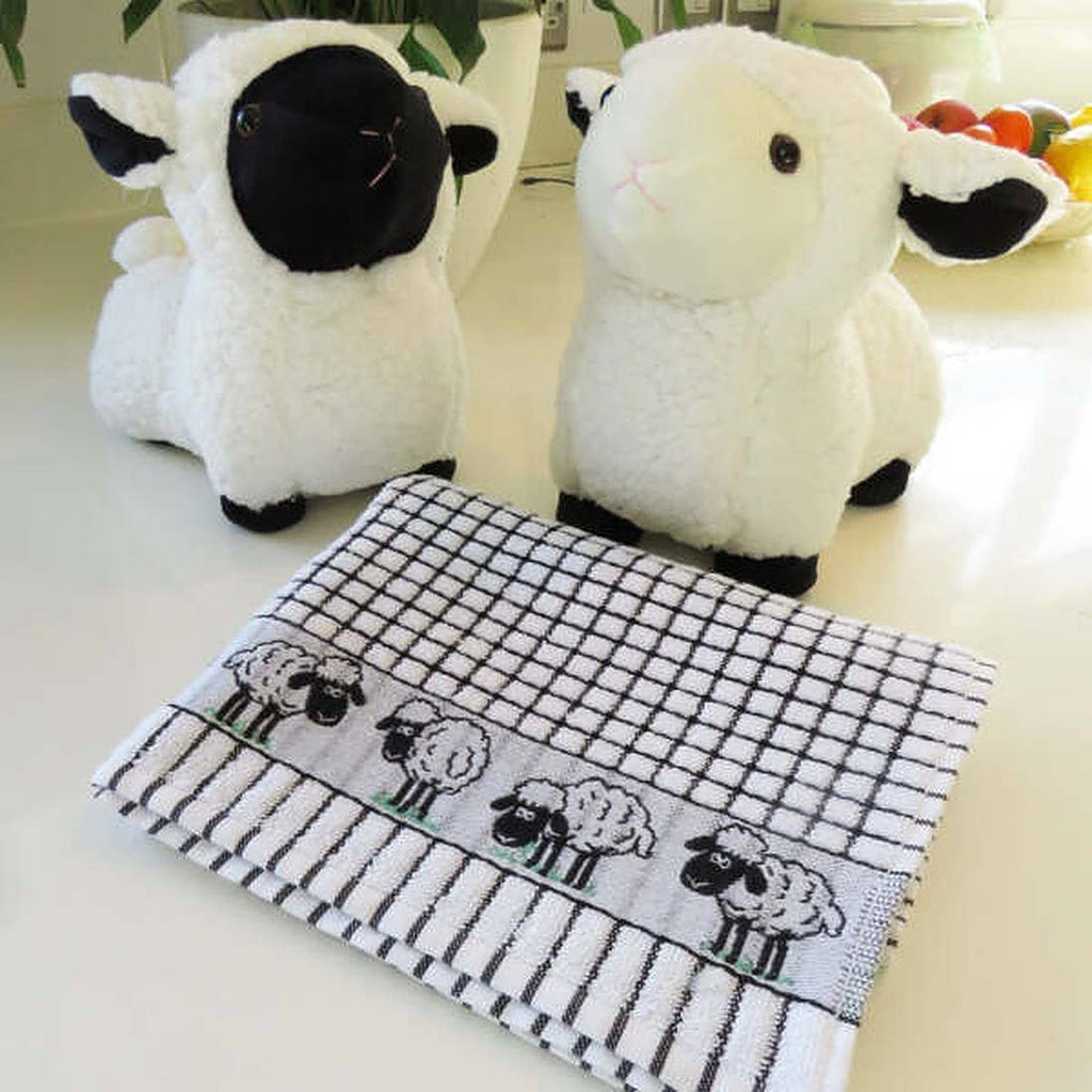 Poli-Dri Jacquard Sheep Tea Towel | Pack of 2