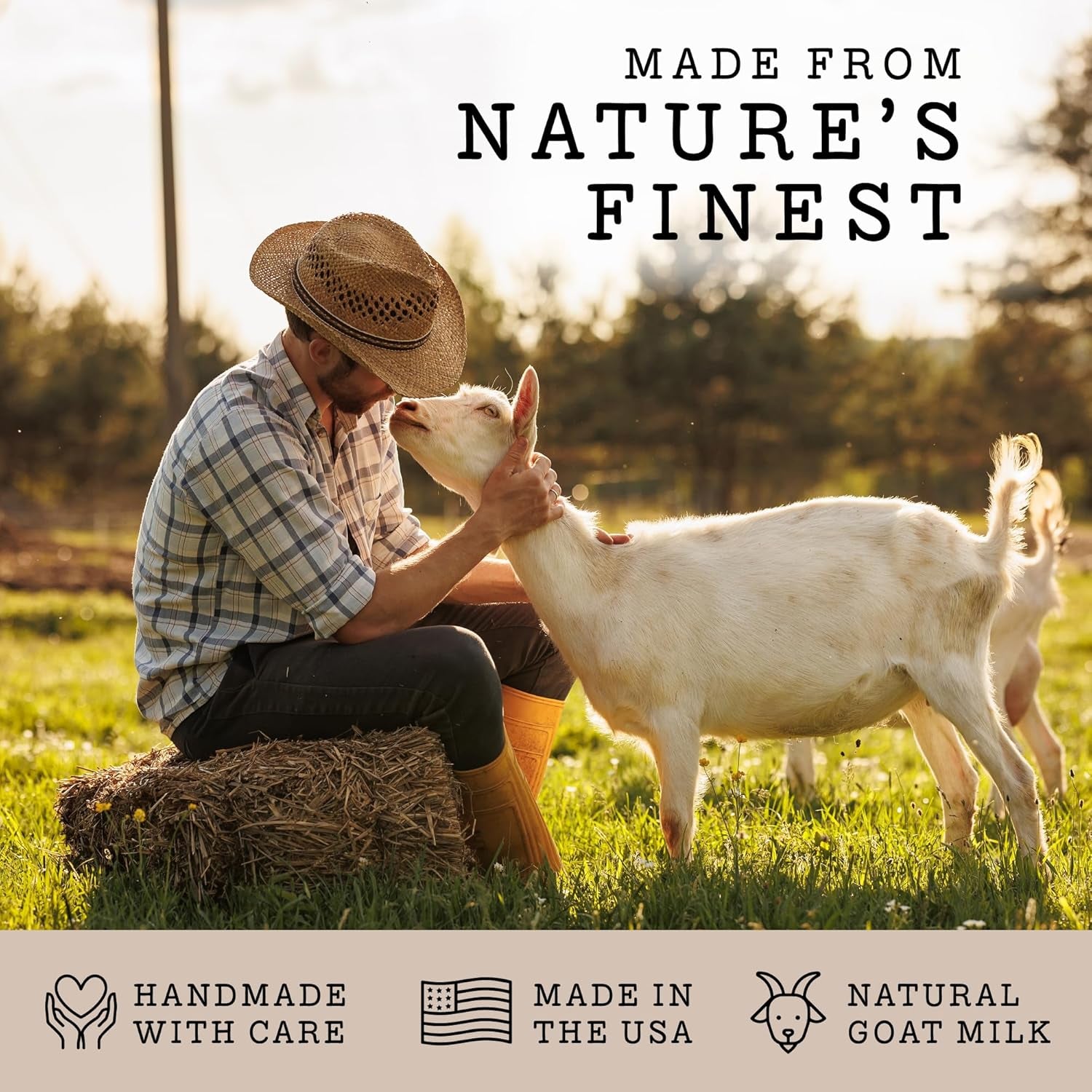 Christmas Gifts for Mom, Goat Milk Soap with Organic Shea Butter - Goats Milk Soap Bars - Oatmeal, Eucalyptus Lavender, Moroccan Vanilla, Hydrangea Rose, Patchouli Sandalwood, Natural Soap Bar, 5 Pack