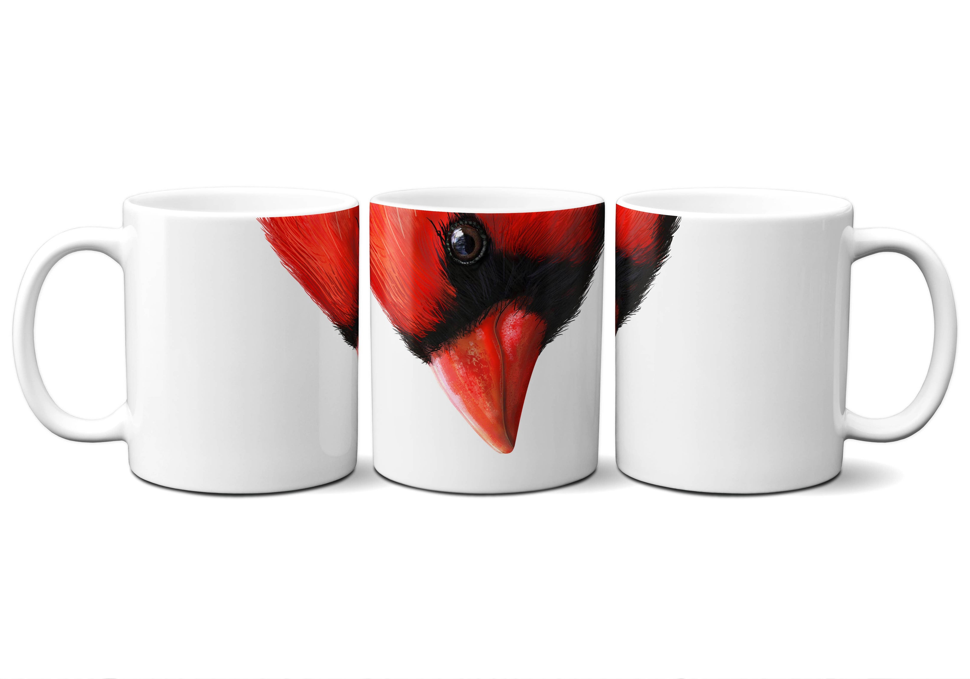 Cardinal Snout Mug® | 15 oz Ceramic Bird Mug for Coffee Lovers