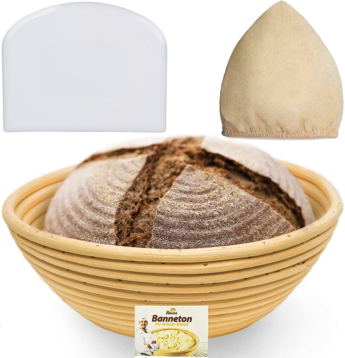 Elevate Your Baking with the 9 Inch Bread Banneton Proofing Basket – Perfect for Sourdough Lovers and Home Bakers!