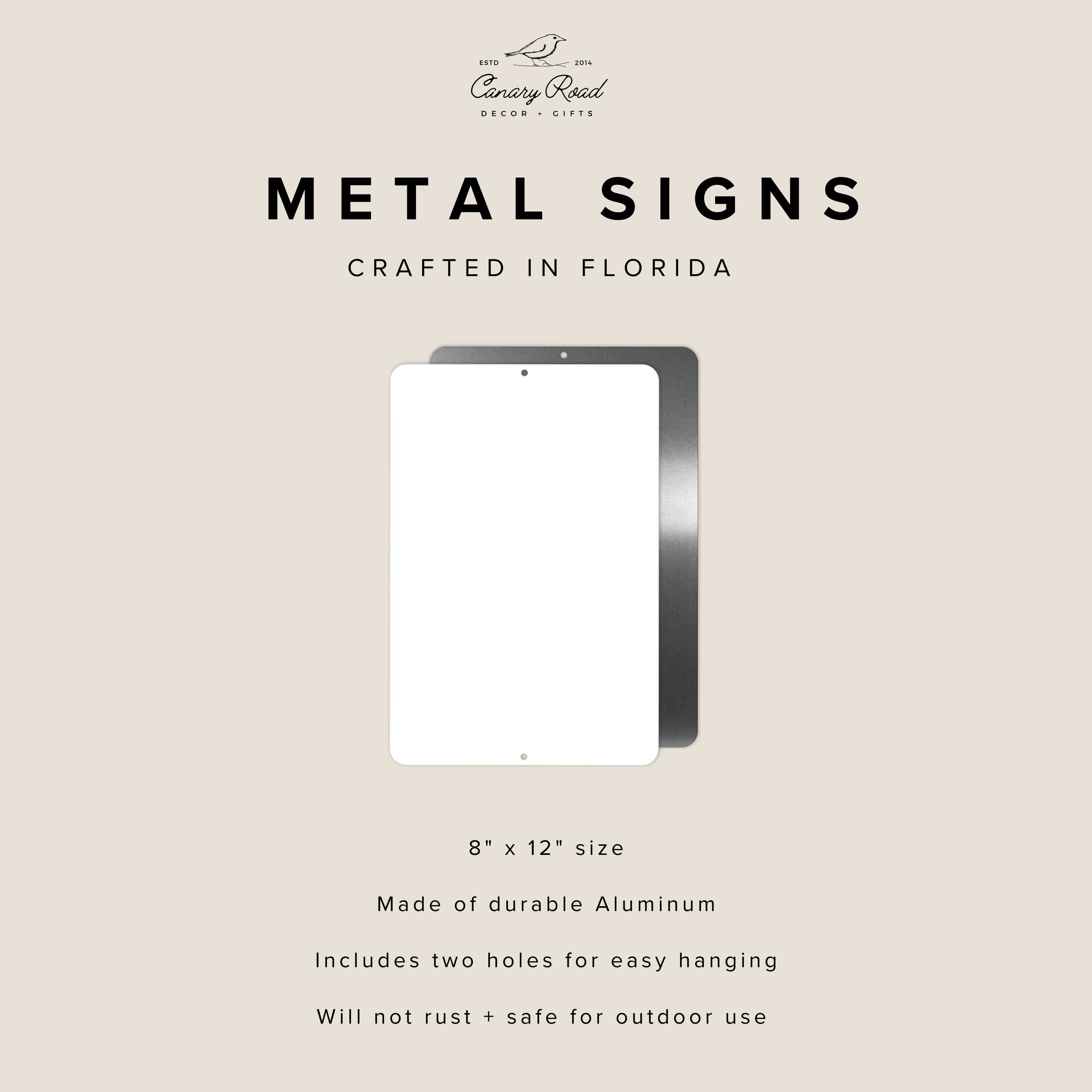 Funny Camping Metal Sign, Garage Outdoor Indoor Decor