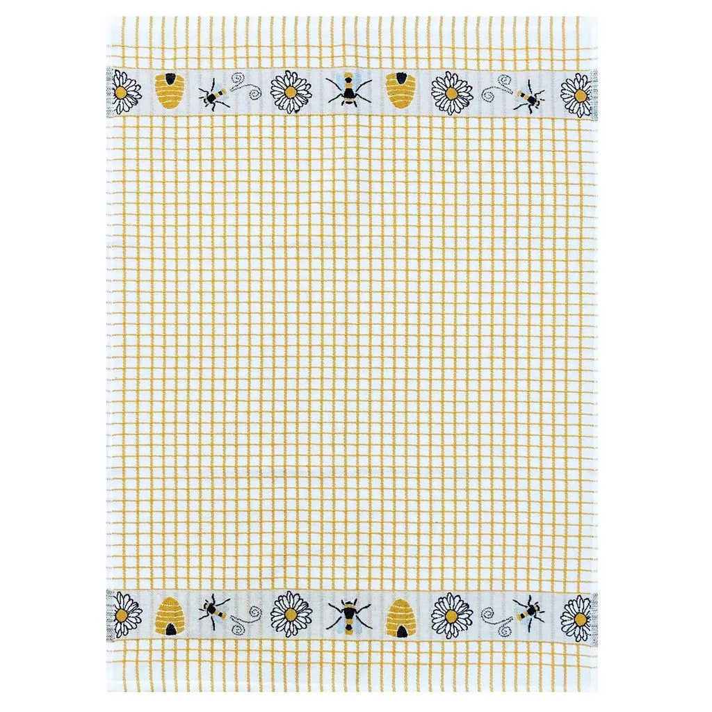 Poli-Dri Jacquard Honey Bees Tea Towel - Pack of 2