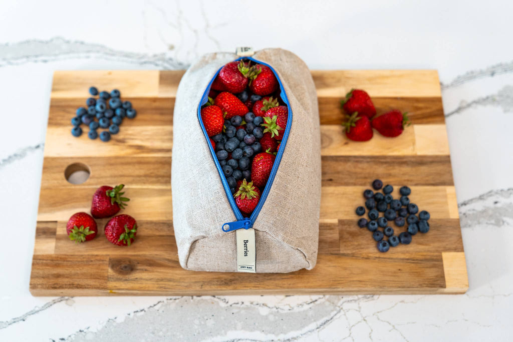 Ambrosia Bag Reusable Flax Linen Produce Bag for Berries – Spring Kitchen