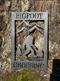 Squatchin' Country “Deadwood” Bigfoot Crossing Sign | Heavy-Duty 16-Gauge Steel | Indoor & Outdoor