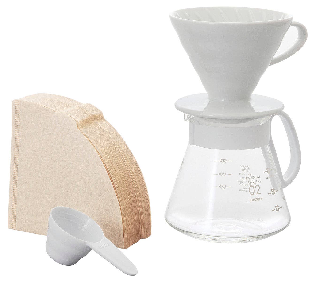 Hario V60 Ceramic Pour Over Coffee Set