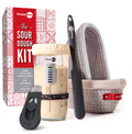 Artisan Sourdough Bread Making Kit – Starter Jar, Oval Banneton Baskets & Bread Lame