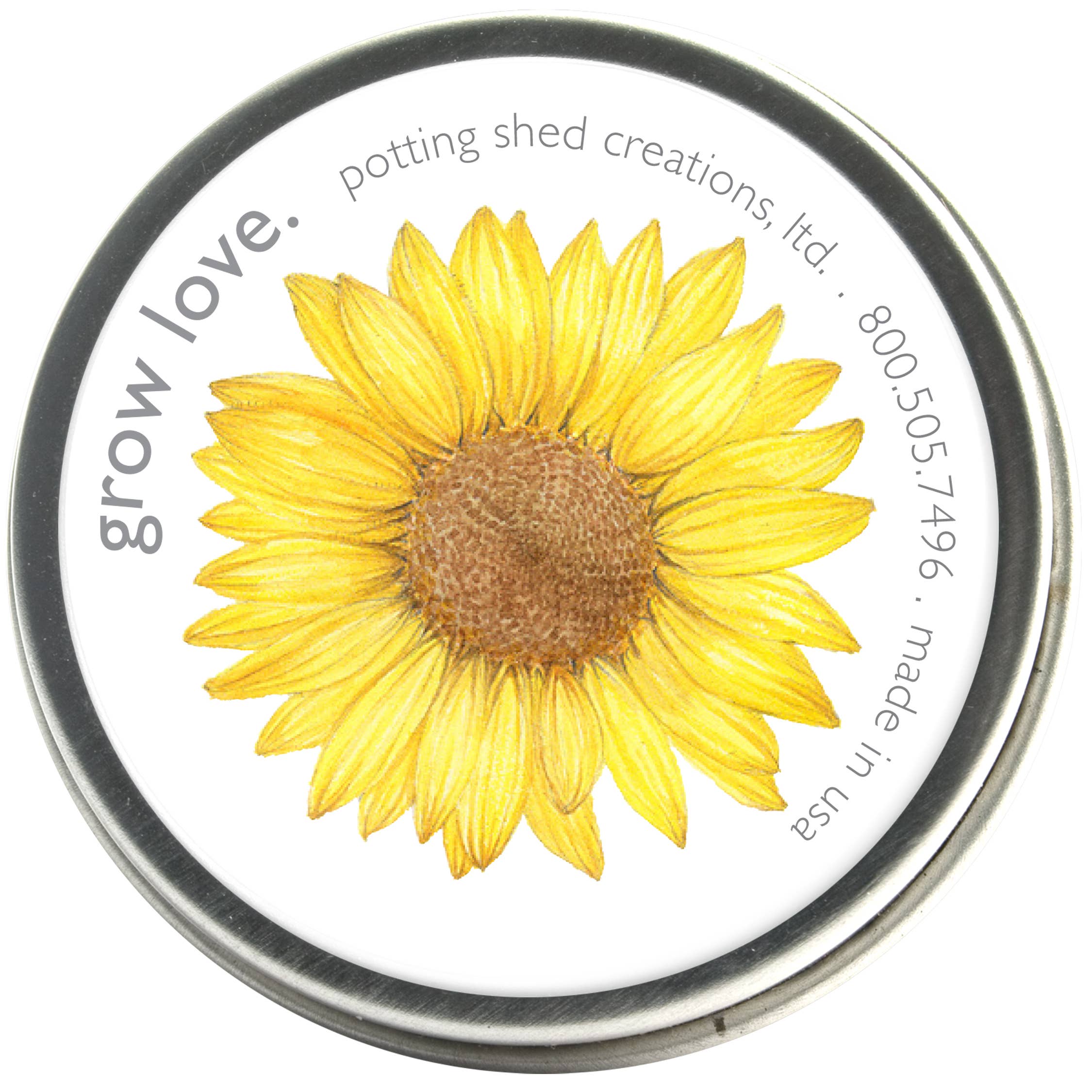 Grow Love Sunflower Seed Mix – Sunflower Garden Seeds in Reusable Tin