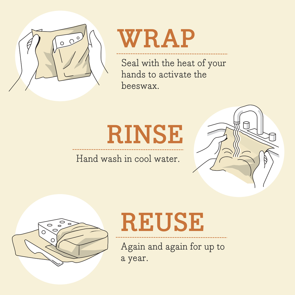 Bee’s Wrap® Garden Party Reusable Food Wrap Set – 3 Pack