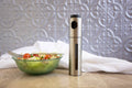 Olive Oil Spray Bottle, Stainless Steel with Window, 3-Ounce