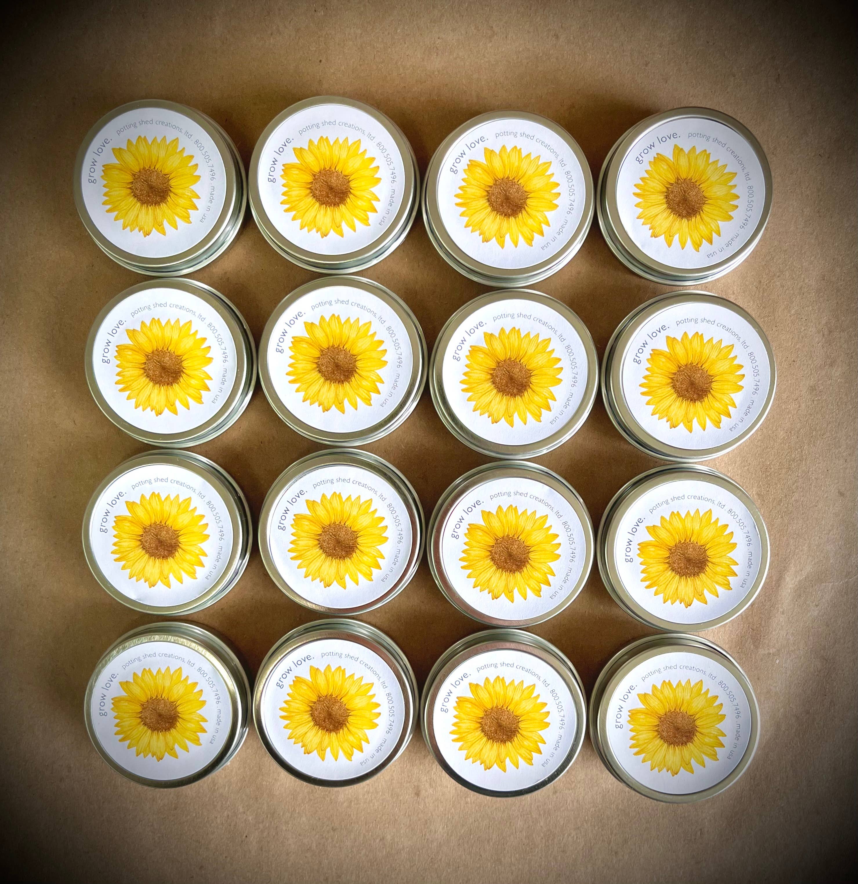 Grow Love Sunflower Seed Mix – Sunflower Garden Seeds in Reusable Tin
