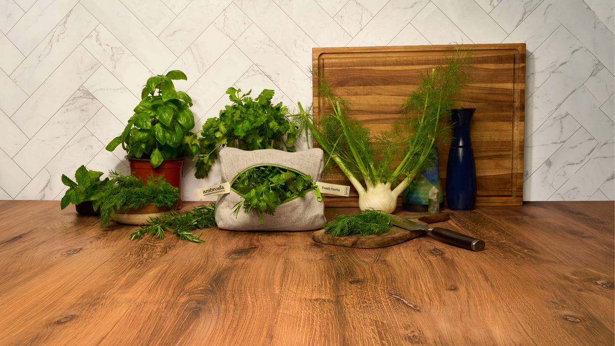 Reusable Linen Fresh Herb Storage Bag — Ambrosia Bag