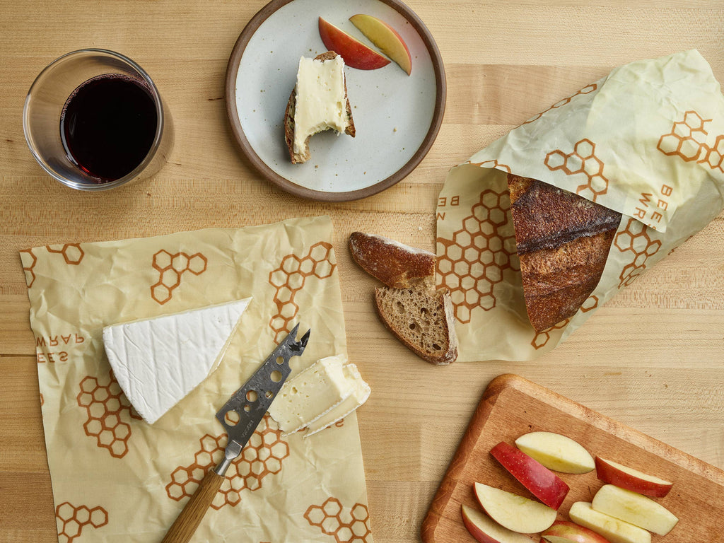 Reusable Beeswax Bread Wrap – Organic Cotton Bread Storage Wrap (XL)