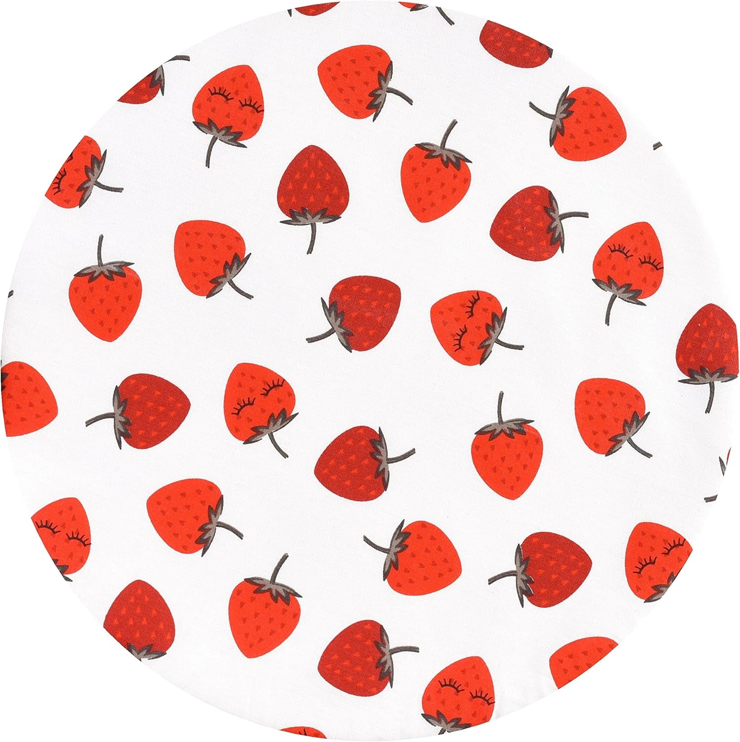 Handmade Reusable Cotton Fabric Bowl Covers - Two Layers of Fabric (Set of 3, Red Plaid-2)