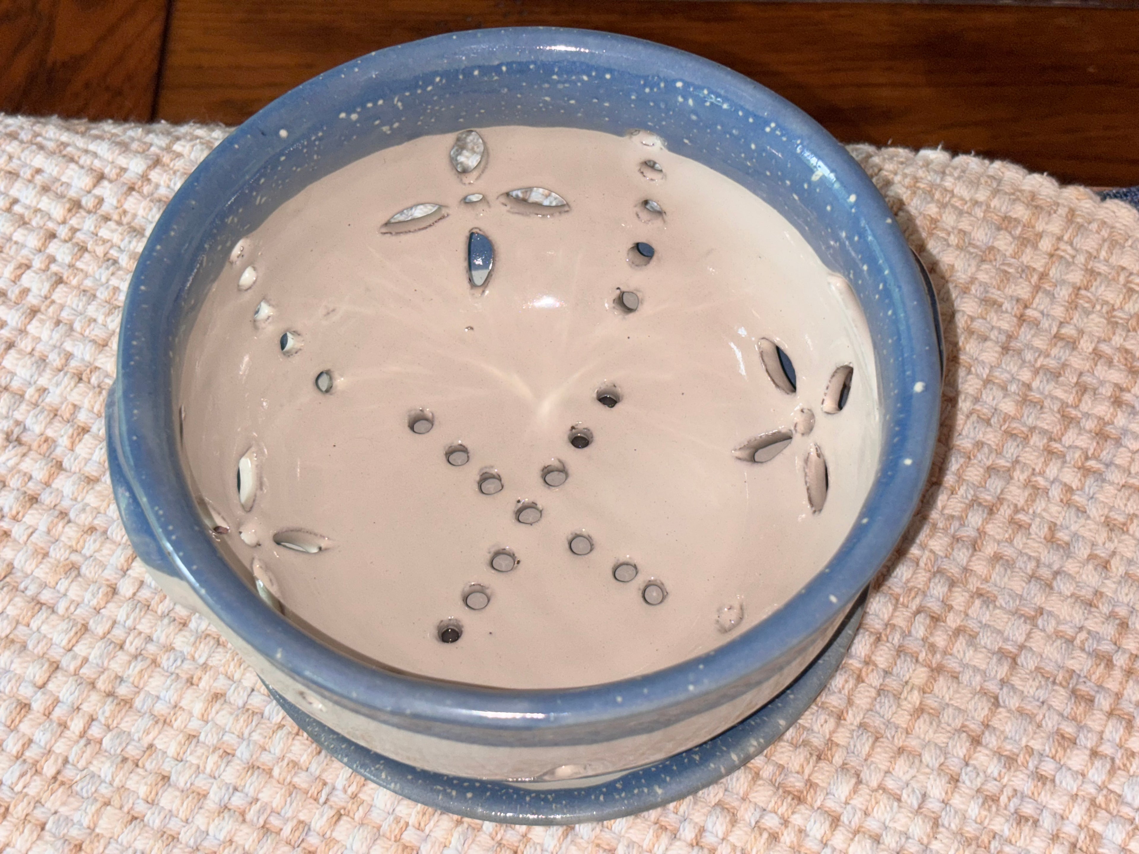 Handcrafted Berry Bowl & Stoneware Colander Set "Only 2 left in stock!"