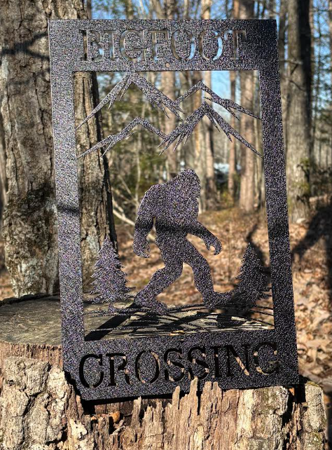 Squatchin' Country “Deadwood” Bigfoot Crossing Sign | Heavy-Duty 16-Gauge Steel | Indoor & Outdoor