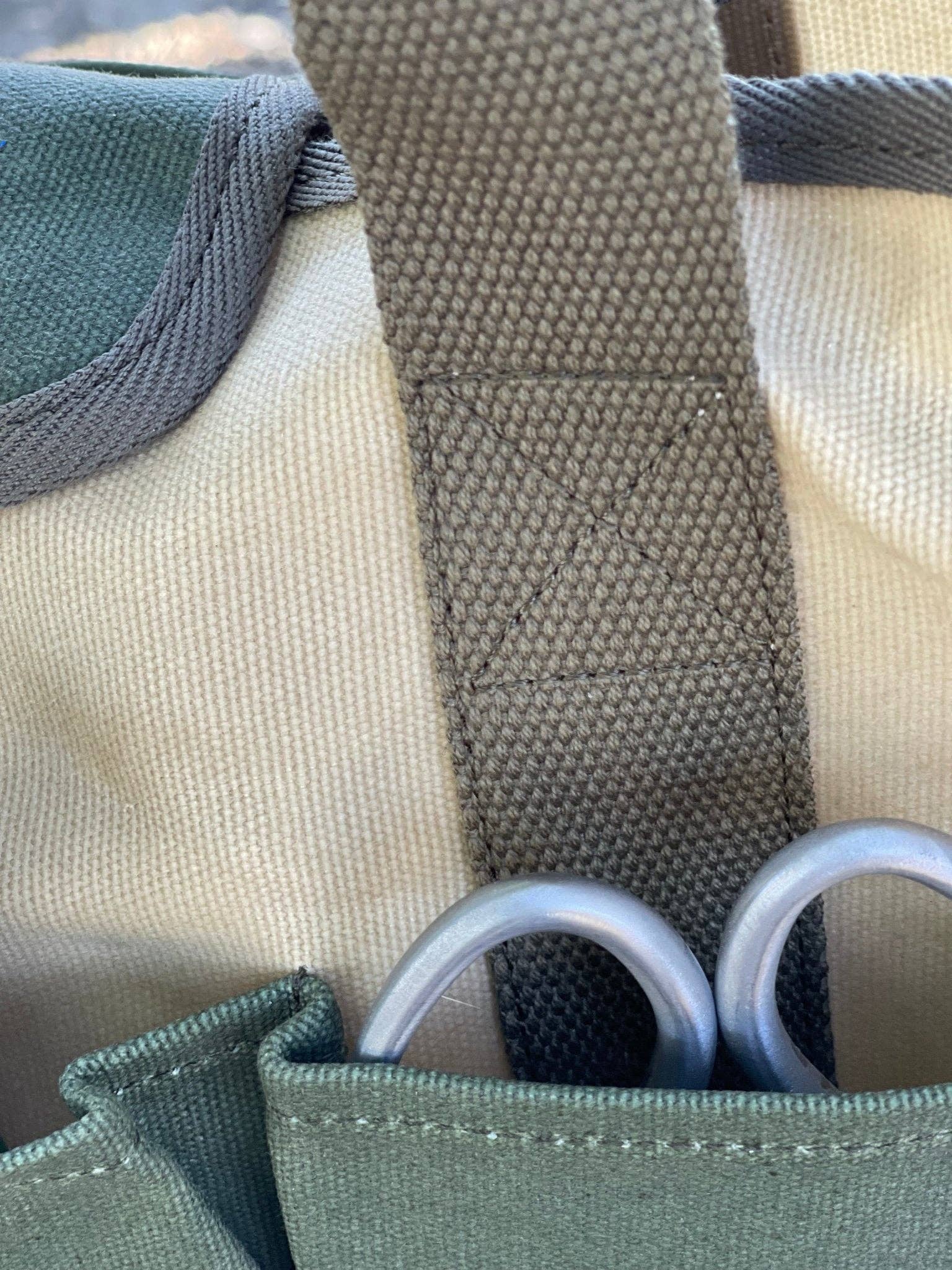 Garden Tool Bag – Heavy Waxed Canvas Tote for Tools & More - Made in USA!