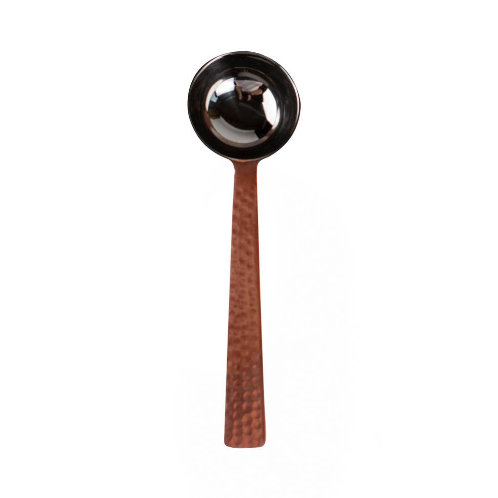 Artisan Hammered Coffee Scoop – Stainless Steel & Copper